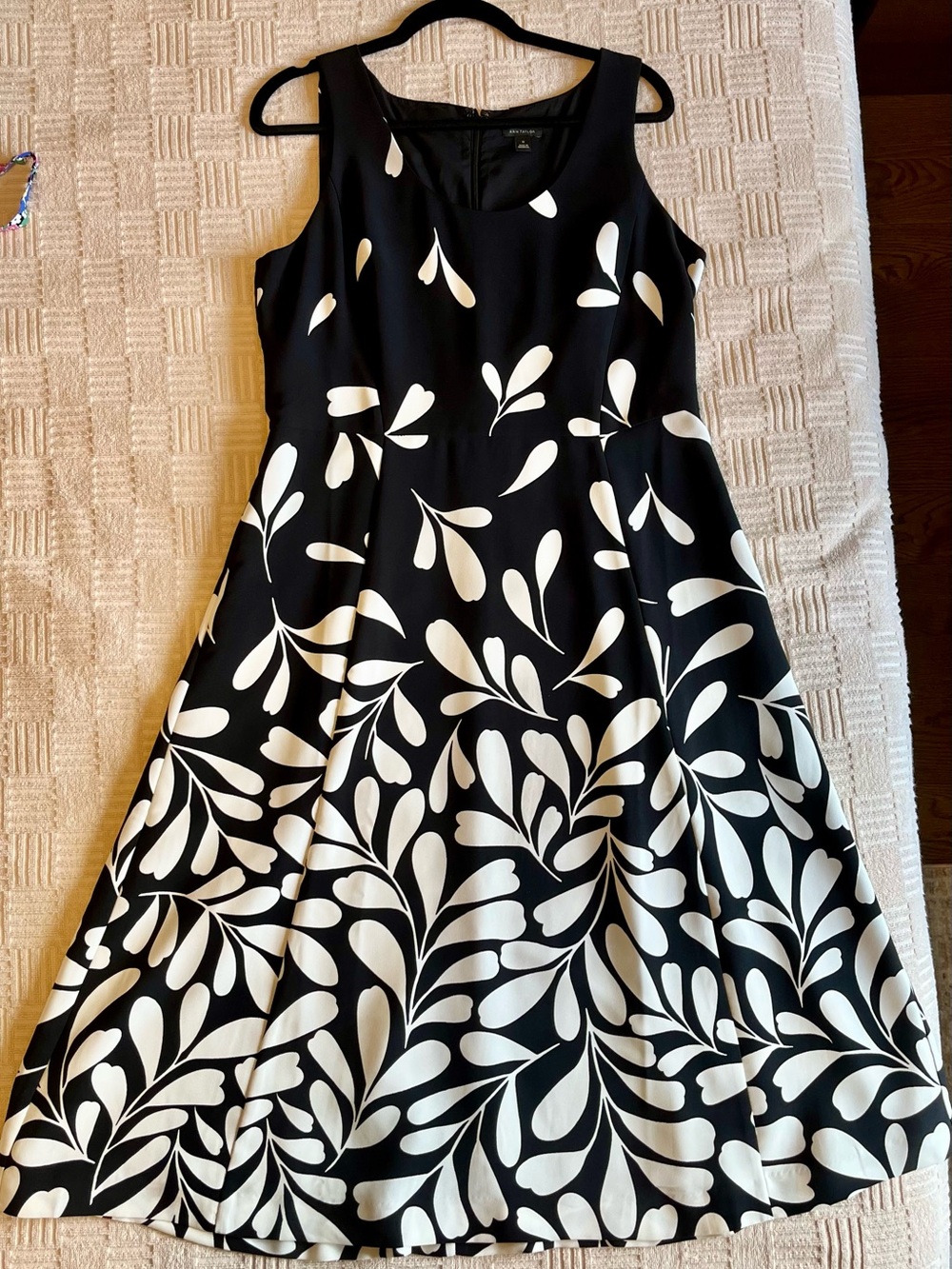 Ann Taylor Fit and Flare Midi Dress with Scoop Neck